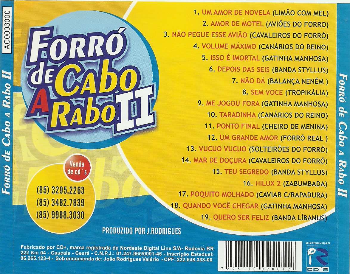 FORRÓ DE CABO A RABO - VOL.02