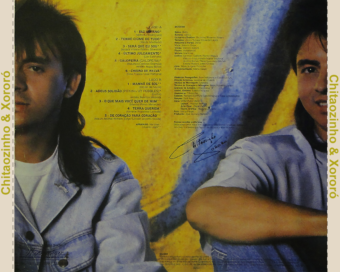 CHITÃOZINHO & XORORÓ - NOSSAS CANÇÕES PREFERIDAS (1988)