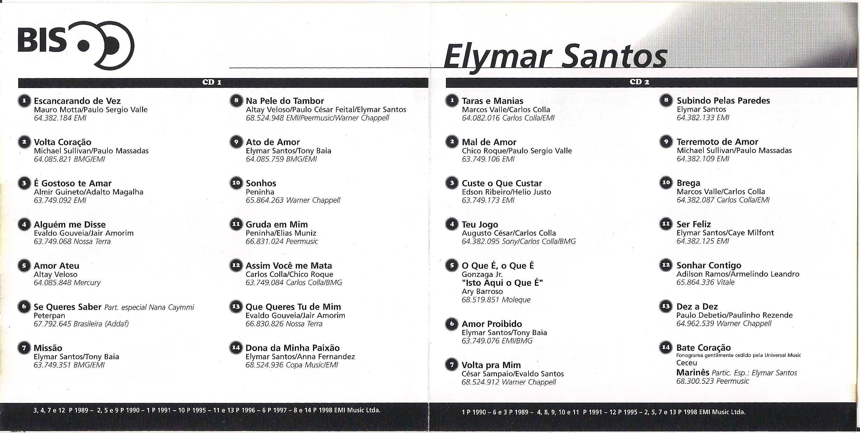 ELYMAR SANTOS - BIS CD 2 (2000)
