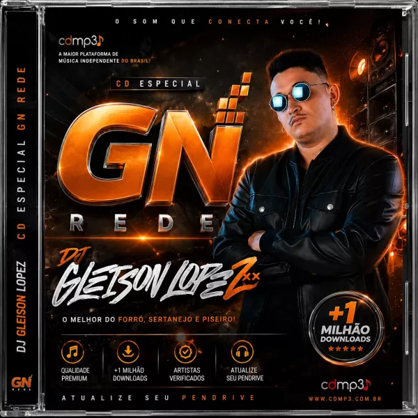 Capa da música CD GN REDE + CD MP3 2026 @GleisonLopezDJ - Forró & Sertanejo 2026 (2) de Dj Gleison Lopez